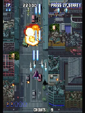 Aero Fighters screen shot game playing